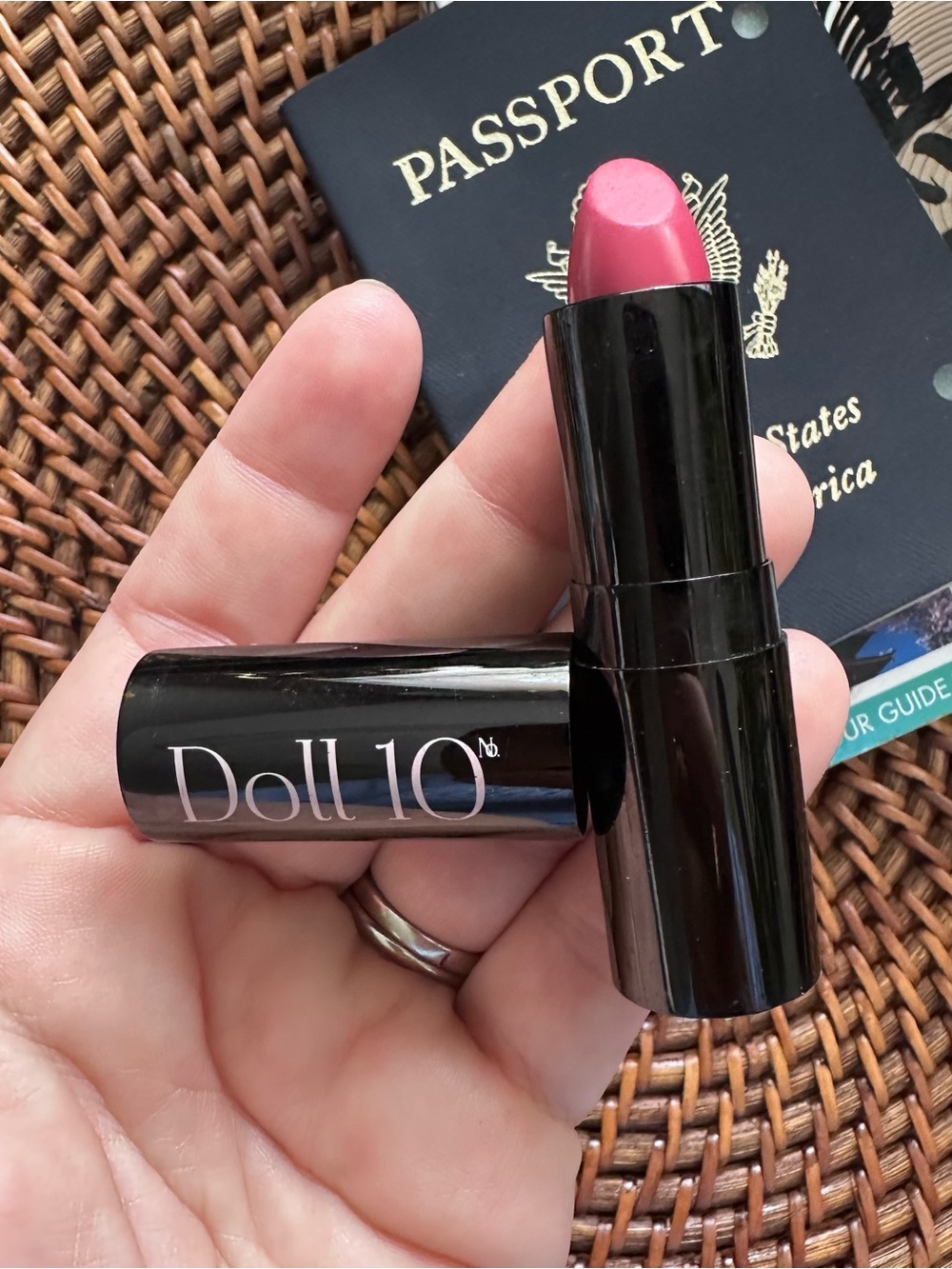 Doll 10 “Cherry Kiss” Lip Rouge Lipstick in Black Tube New without Box
